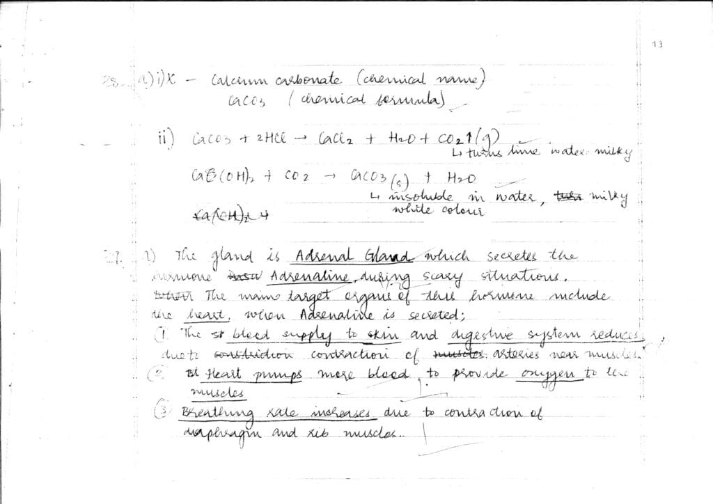 cbse class 10 science topper answer sheet 2023