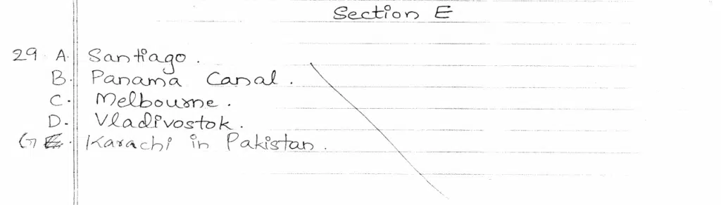 class 12 geography 2023 topper answer sheet