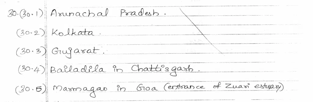 class 12 geography topper answer sheet 2023