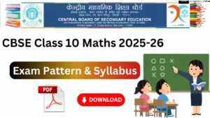 cbse class 10 maths syllabus pdf download