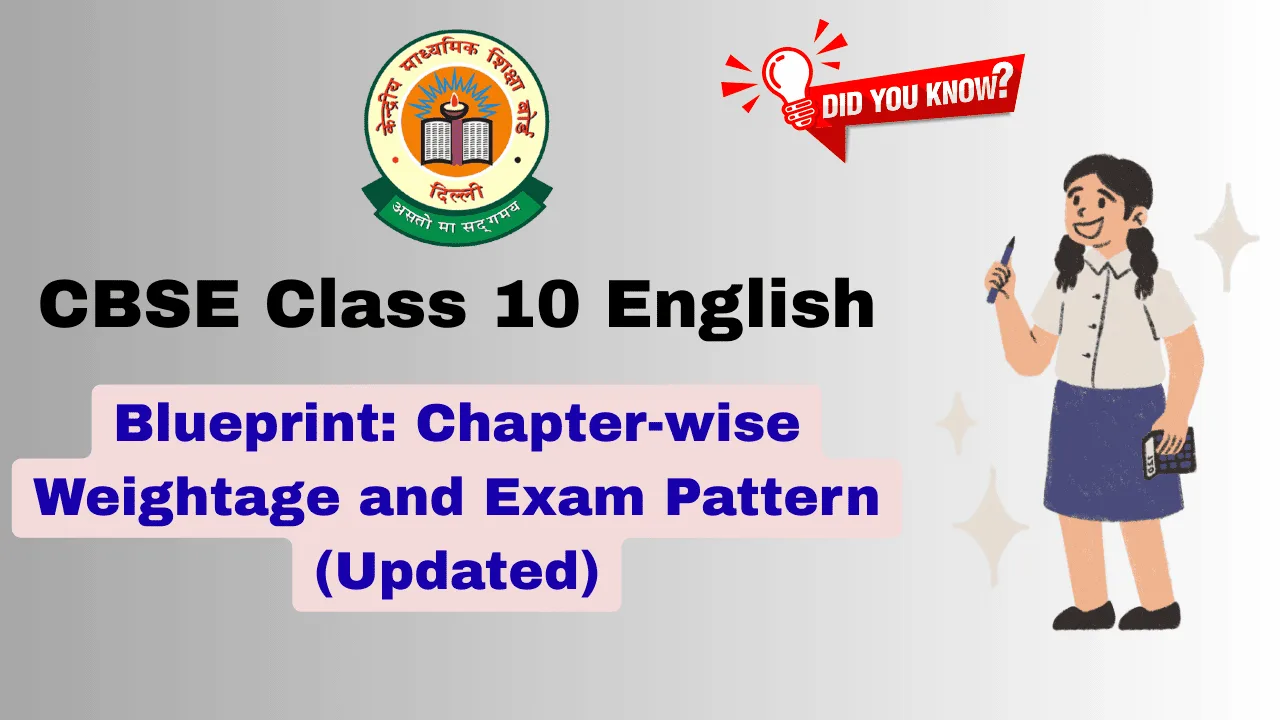 cbse class 10 english blueprint updated