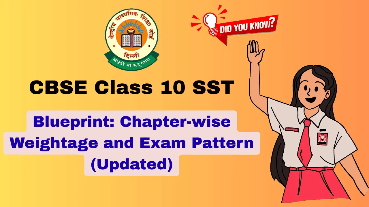 cbse class 10 social science sst blueprint updated