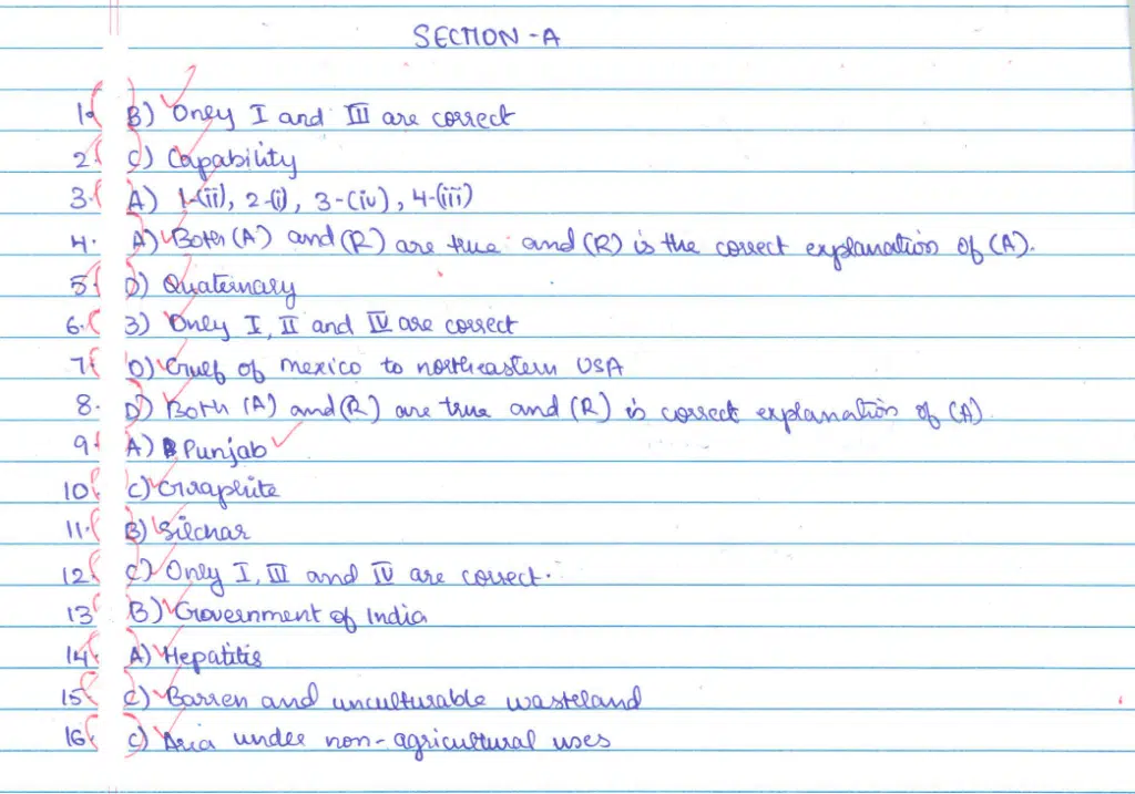 CBSE Class 12 Geography 2024 Topper’s Answer Sheet – Download PDF & Analysis