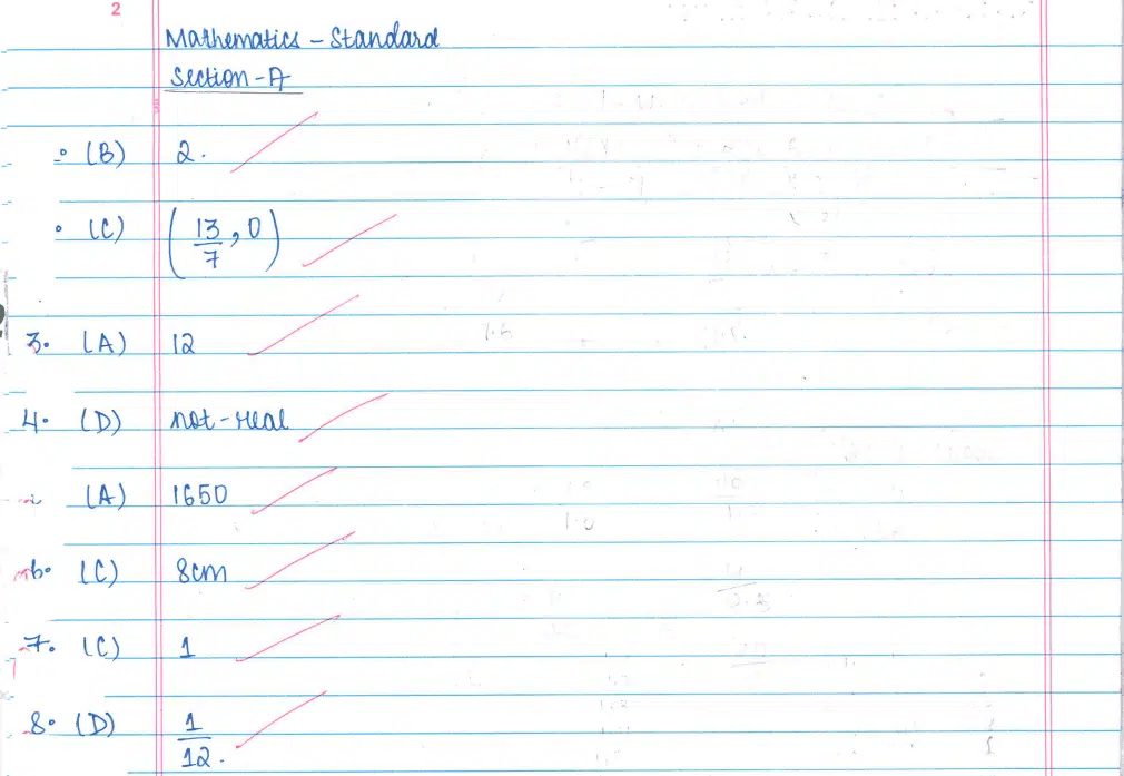 CBSE Class 10 Maths Topper's Answer Sheet 2024: PDF Download & Analysis