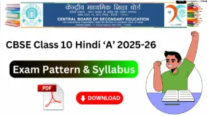 cbse class 10 hindi a syllabus pdf download
