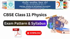 cbse class 11 physics syllabus pdf download