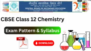 cbse class 12 chemistry syllabus pdf download