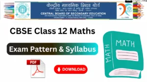 cbse class 12 maths syllabus pdf download