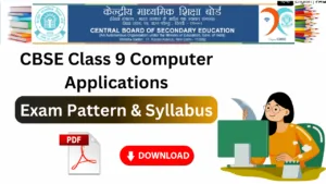 cbse class 9 computer applications syllabus pdf download