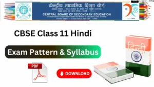 cbse class 11 hindi syllabus pdf download