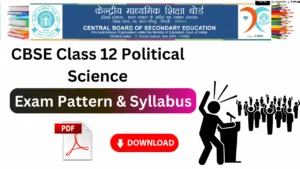 cbse class 12 political science syllabus pdf download