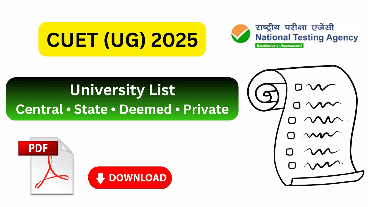 cuet ug list of participating universities pdf download