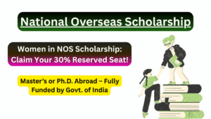 national overseas scholarship women's reservation