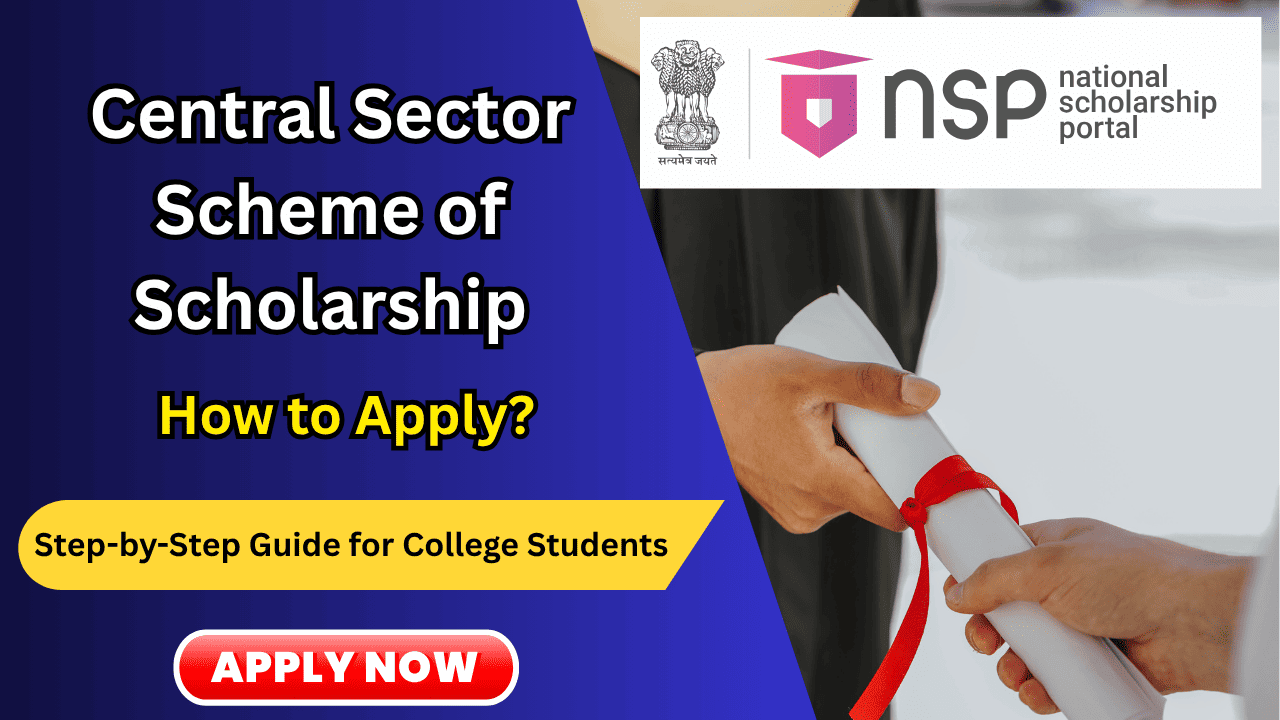 central sector scheme of scholarship application process