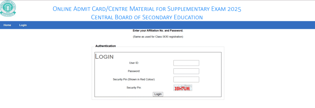cbse class 10 12 supplementary exam 2025 admit card for regular candidates