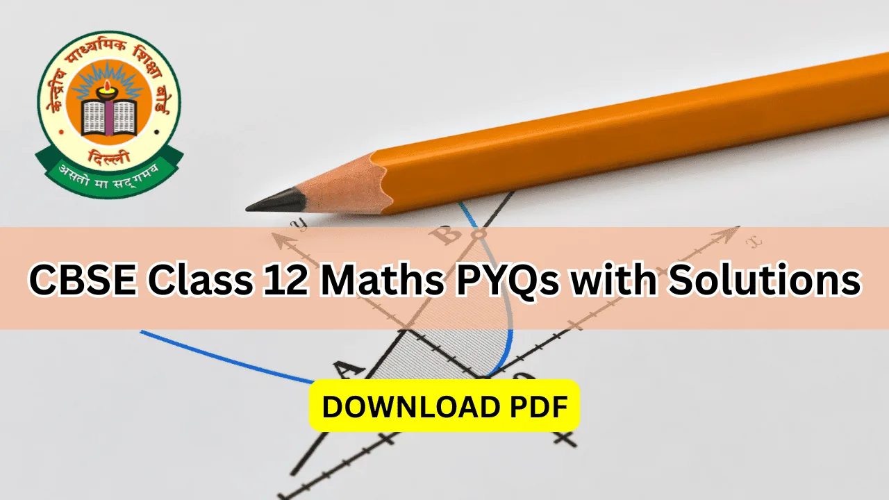 cbse class 12 maths pyqs with solutions pdf download