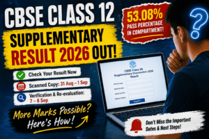 CBSE Class 12 Supplementary Result 2026