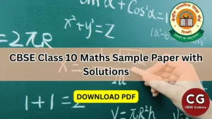 cbse class 10 maths sample paper with solutions pdf download