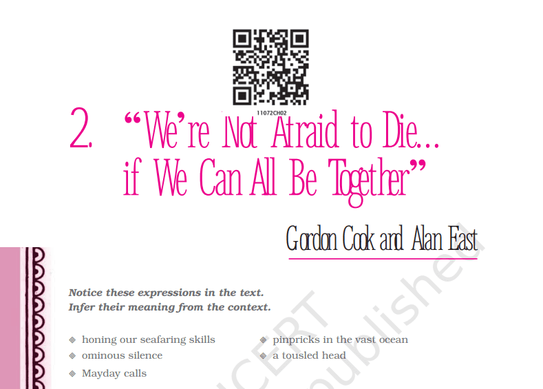 We’re Not Afraid to Die… if We Can All Be Together Important Q&A
