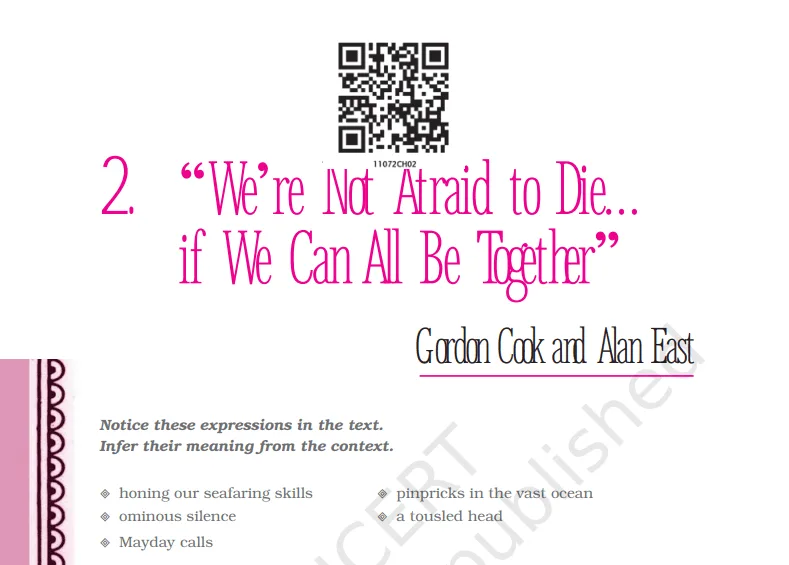 We’re Not Afraid to Die… if We Can All Be Together Important Q&A