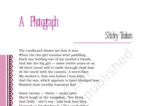 a photograph class 11 important questions answers