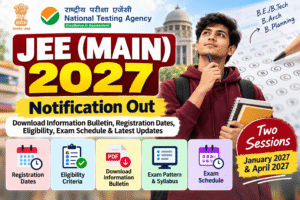 JEE Main 2027 Notification Out PDF Download