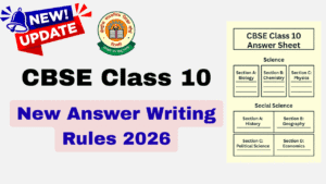 cbse guidelines on answer writing rules for board exams 2026 class 10