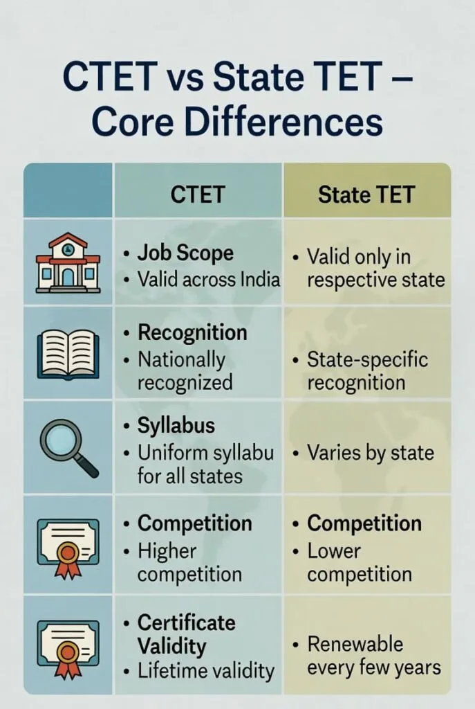 ctet vs state tet