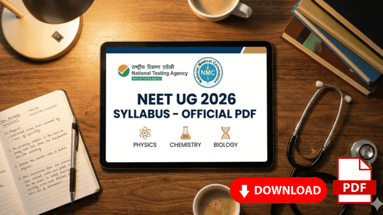 NEET UG 2026 Syllabus (Official): Physics, Chemistry, Biology Chapter ...