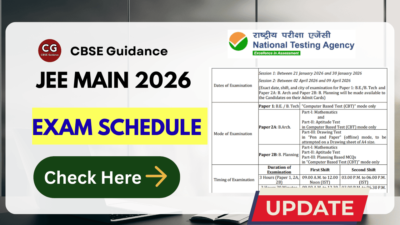 jee main exam schedule