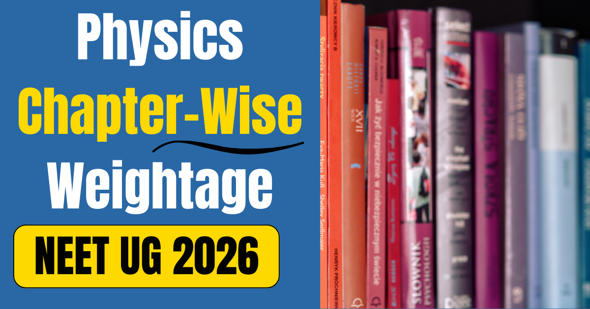 Physics Chapter-Wise Weightage for NEET UG 2026