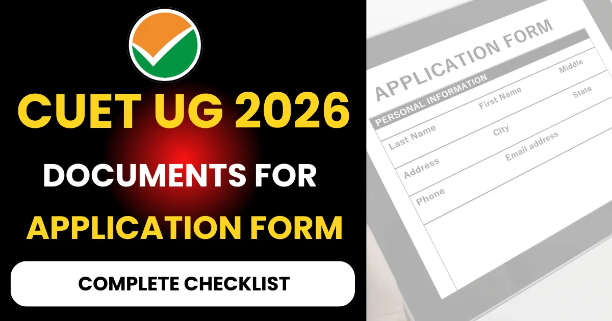 CUET UG 2026 Document Checklist