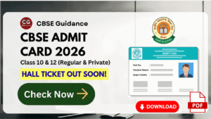 cbse class 10 and 12 admit card for 2026 board exams