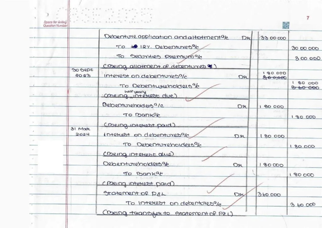 CBSE Class 12 Accountancy Topper Answer Sheet 2025 (PDF) + Marking Scheme