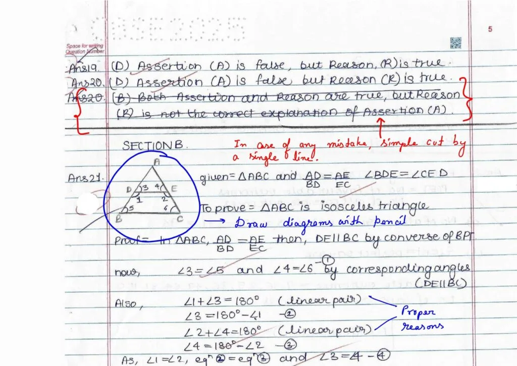 CBSE Class 10 Maths Topper Answer Sheet 2025: How to Score 100/100 (PDF Inside)
