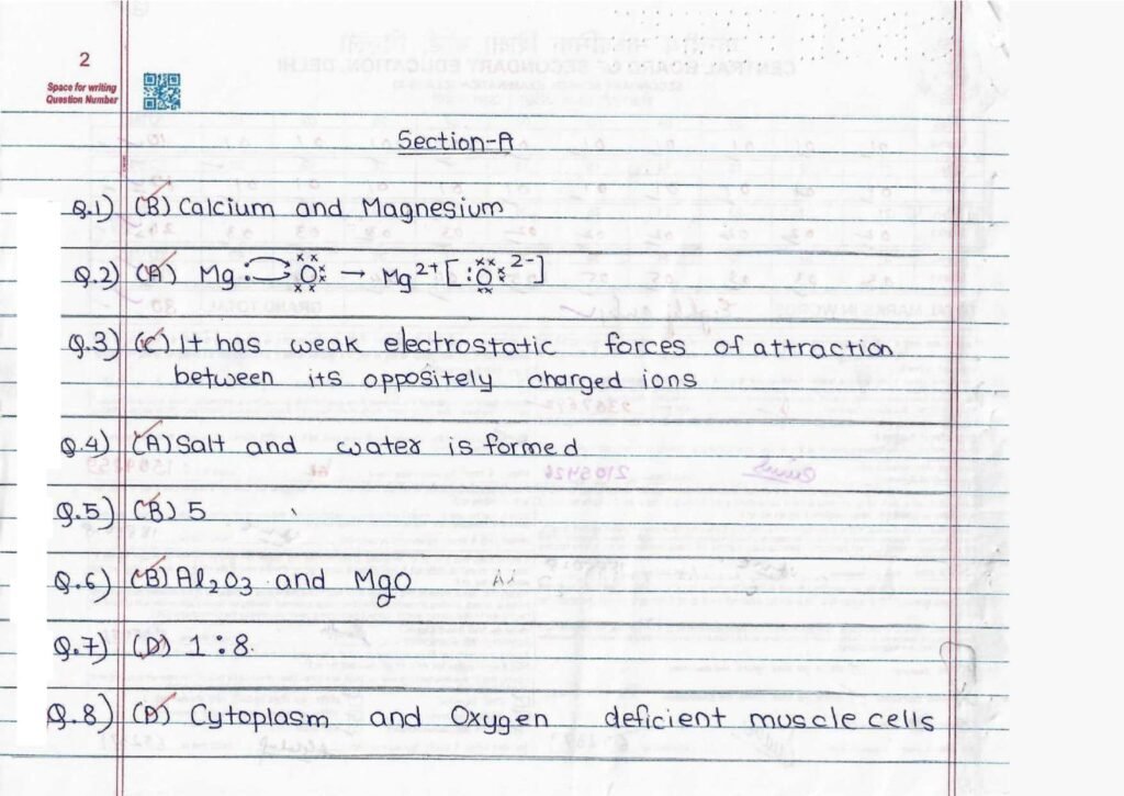 Score 80/80: CBSE Class 10 Science Topper Answer Sheet 2025 PDF + Marking Scheme
