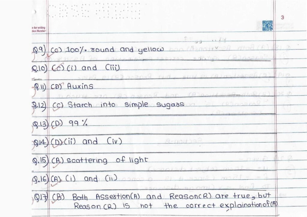 Score 80/80: CBSE Class 10 Science Topper Answer Sheet 2025 PDF + Marking Scheme