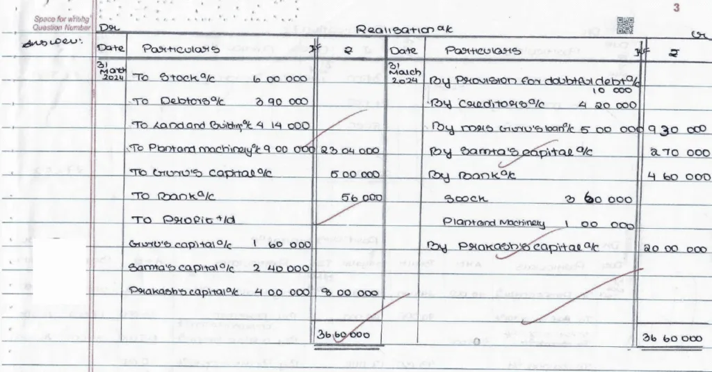 CBSE Class 12 Accountancy Topper Answer Sheet 2025 (PDF) + Marking Scheme