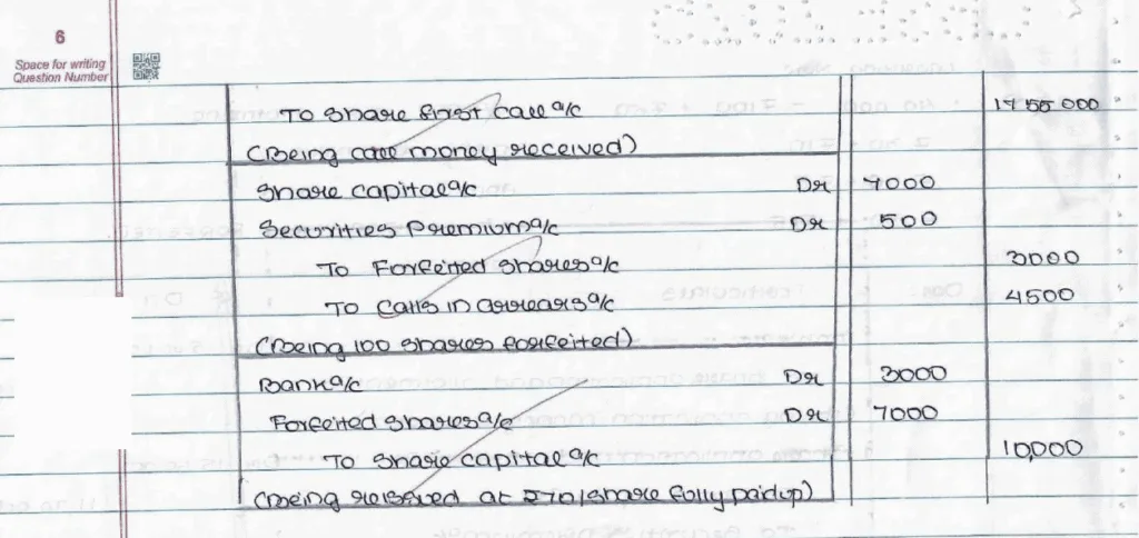 CBSE Class 12 Accountancy Topper Answer Sheet 2025 (PDF) + Marking Scheme