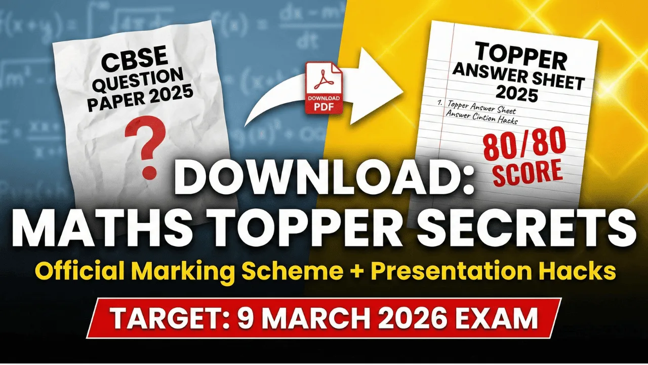 cbse class 12 maths 2025 toppers answer sheet pdf download