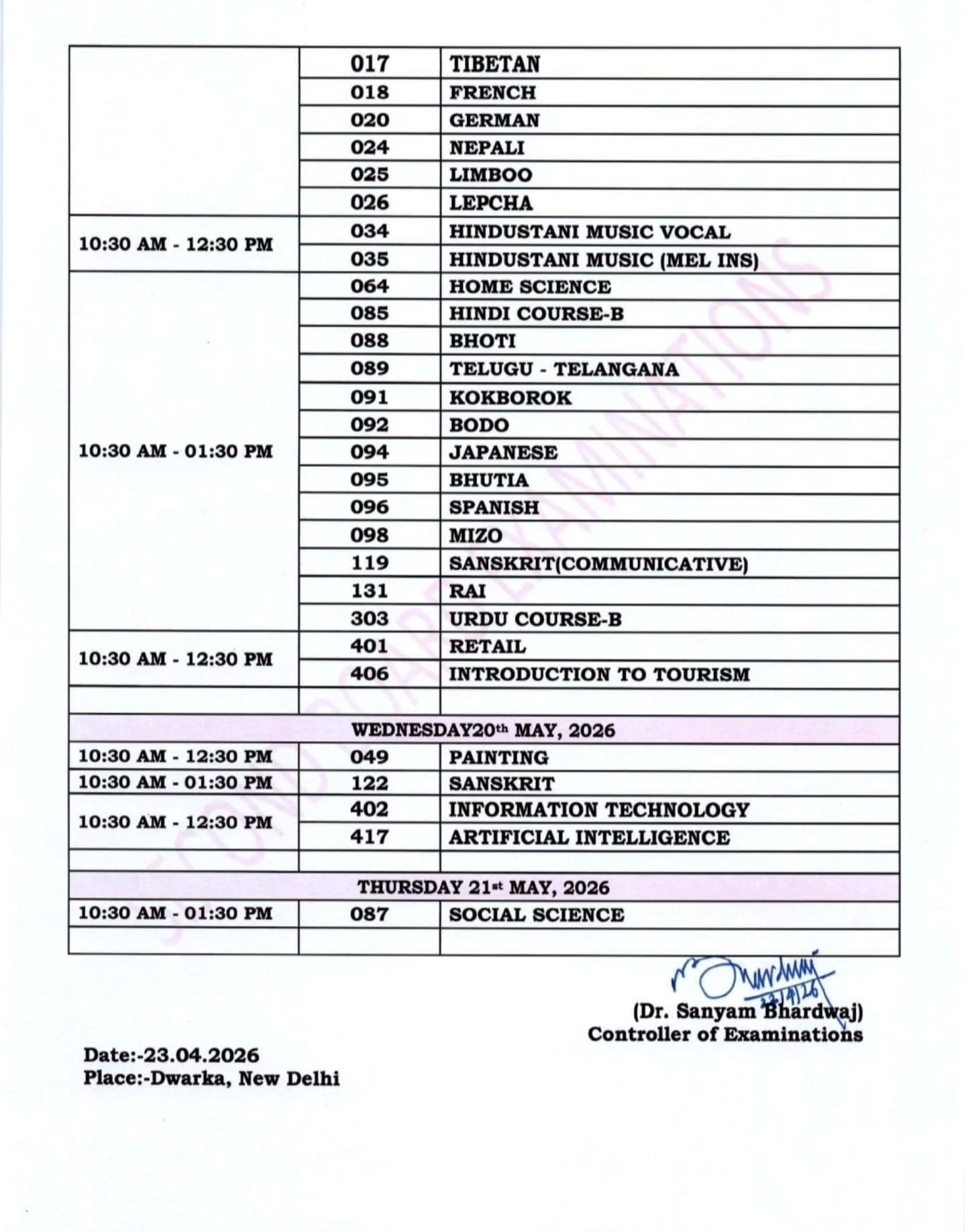 CBSE Class 10 2nd Board Datesheet 2026 Out – Check Exam Dates Now ...