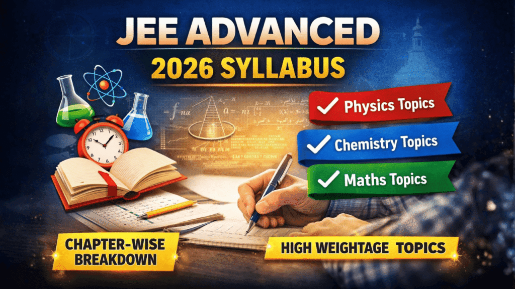 JEE Advanced 2026 Syllabus OUT! Must-Know Topics & High Weightage ...