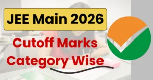 JEE Main 2026 Cutoff Marks Category Wise