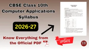 cbse class 10 computer applications syllabus 2026-27 pdf download