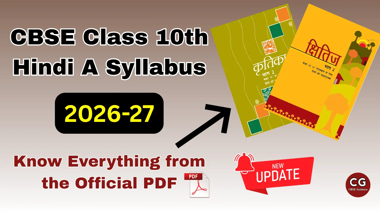 CBSE Class 10 Hindi A Syllabus 2026-27: Download PDF & Full Exam Pattern